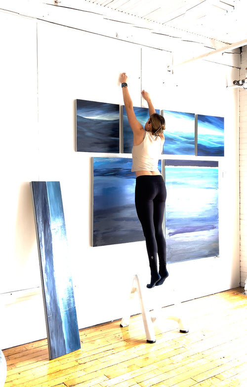 Abyss painting by Ella Jangl, detail view