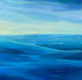 Serenity, original acrylic painting by Ella Jangl, part four of the Series of Seven