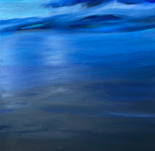 Aegir, original acrylic painting by Ella Jangl, part six of the Series of Seven, inspired by Norse mythology