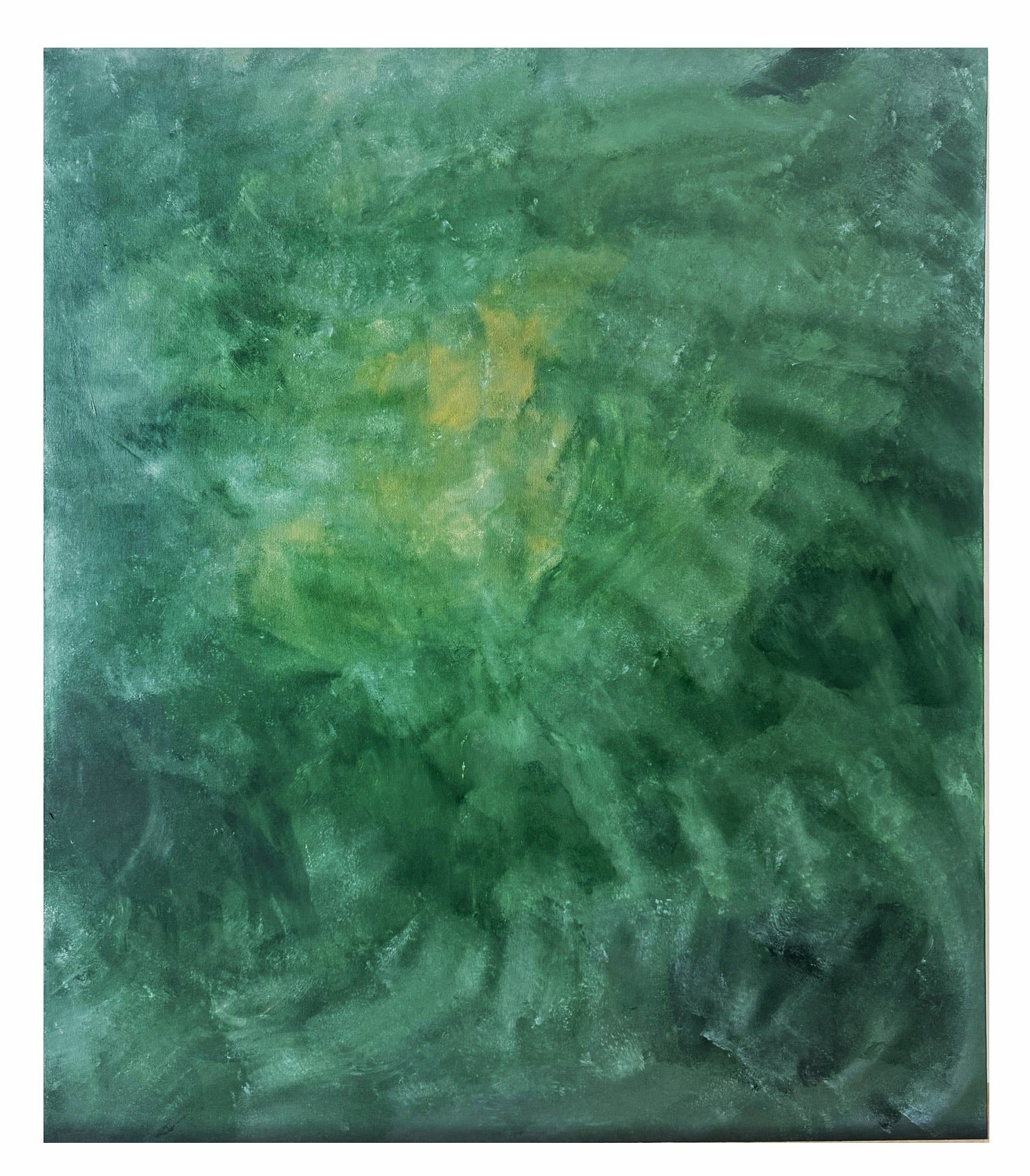 Lakeside Light, original acrylic painting by Ella Jangl of a lake at dusk, currently reserved